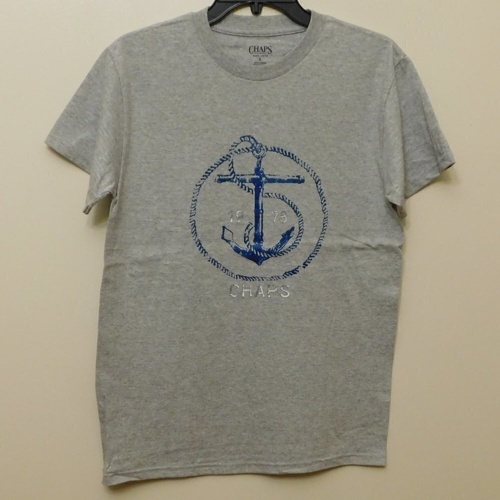 Chaps Anchor & Rope Crew Neck T Shirt - S